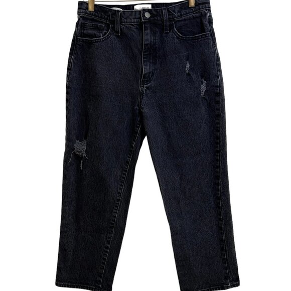 Universal Thread Black Distressed Vintage Straight Jeans - Size 10/30R -NWOT - Picture 3 of 5